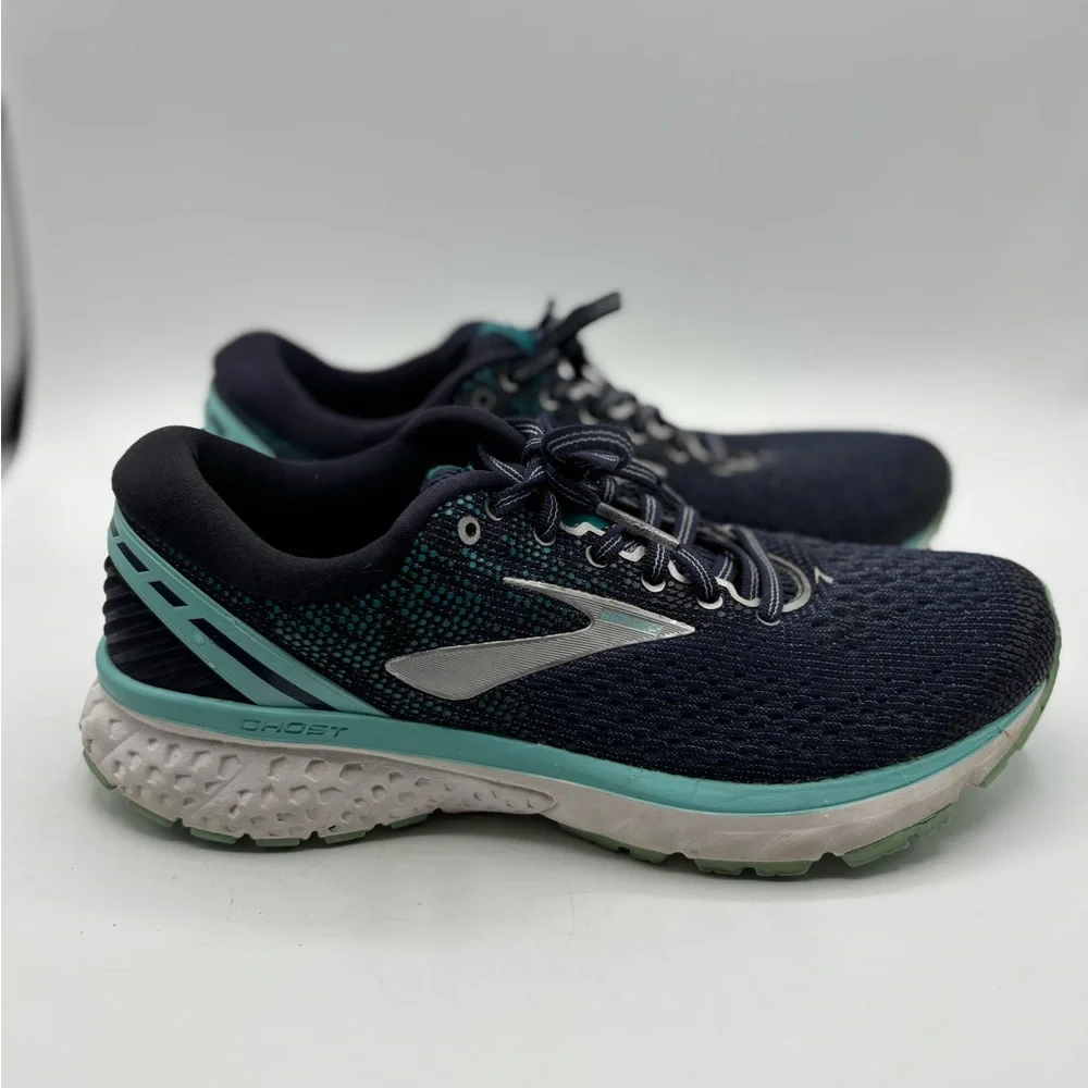 Brooks Ghost 11 Navy Teal Running Shoes Women’s 8.5